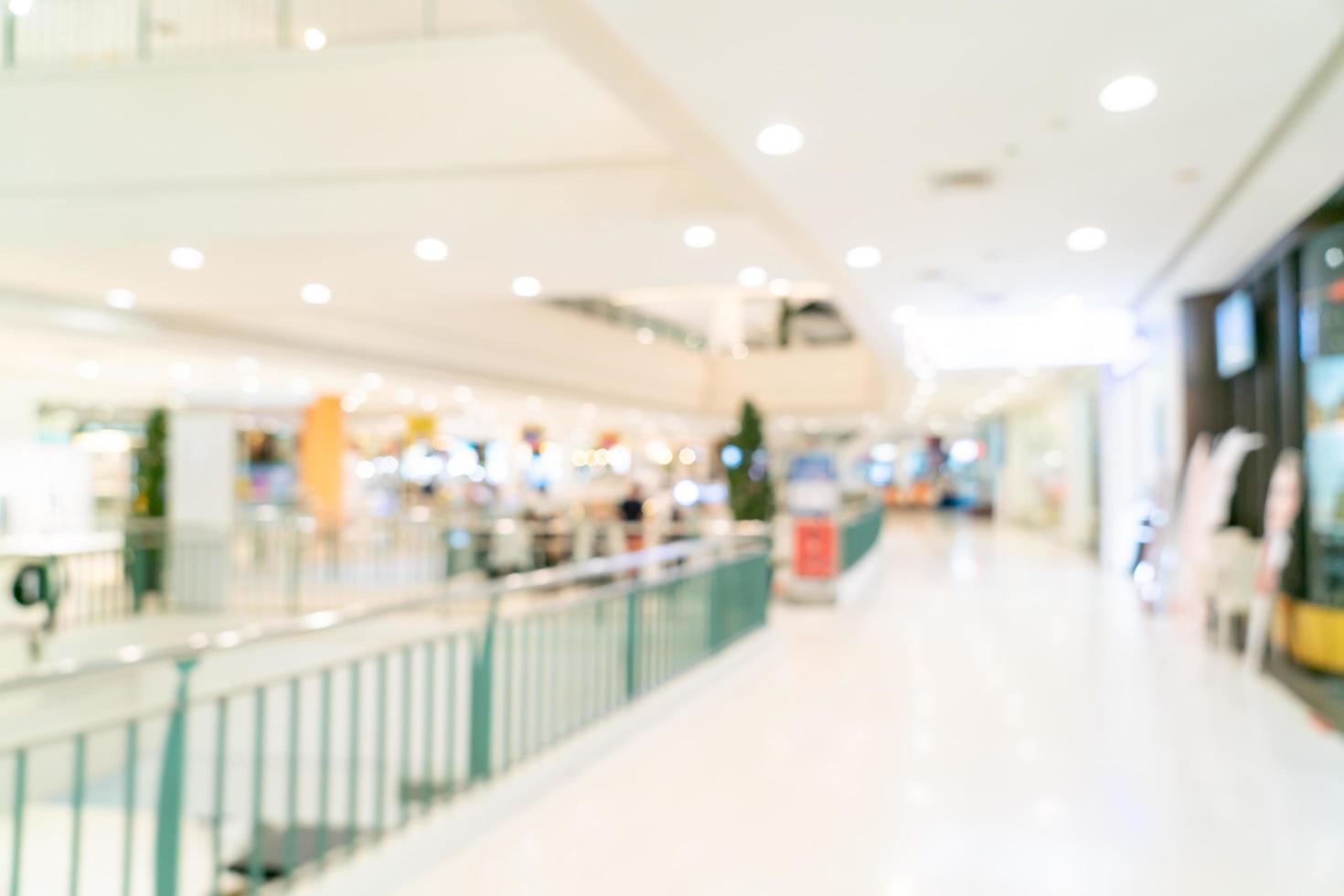 Abstract blur shop and retail store in shopping mall photo