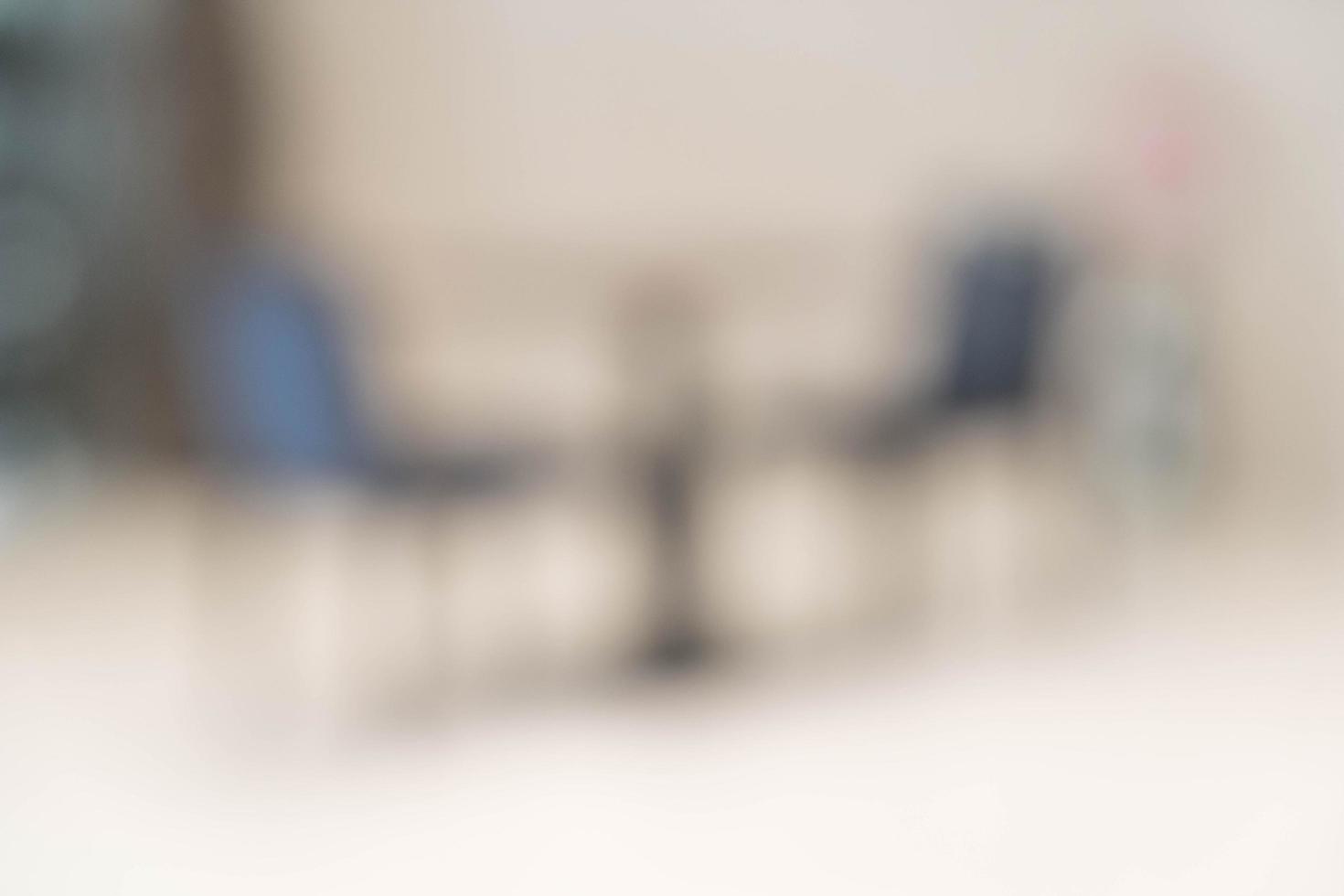 Abstract blur empty table for dining background photo