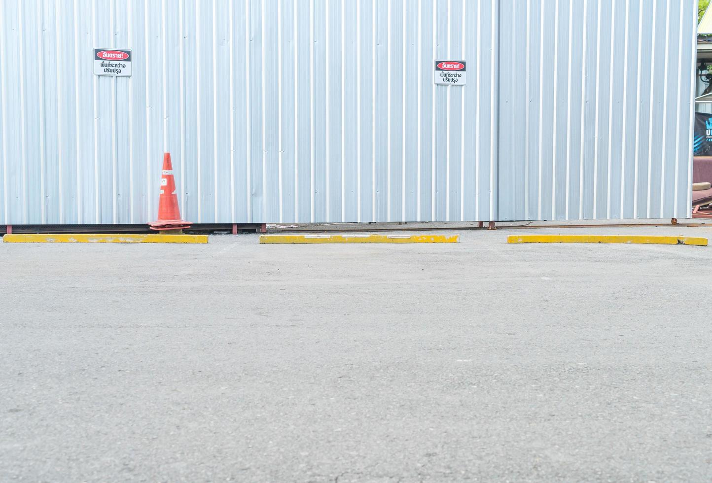 Empty parking car for background photo