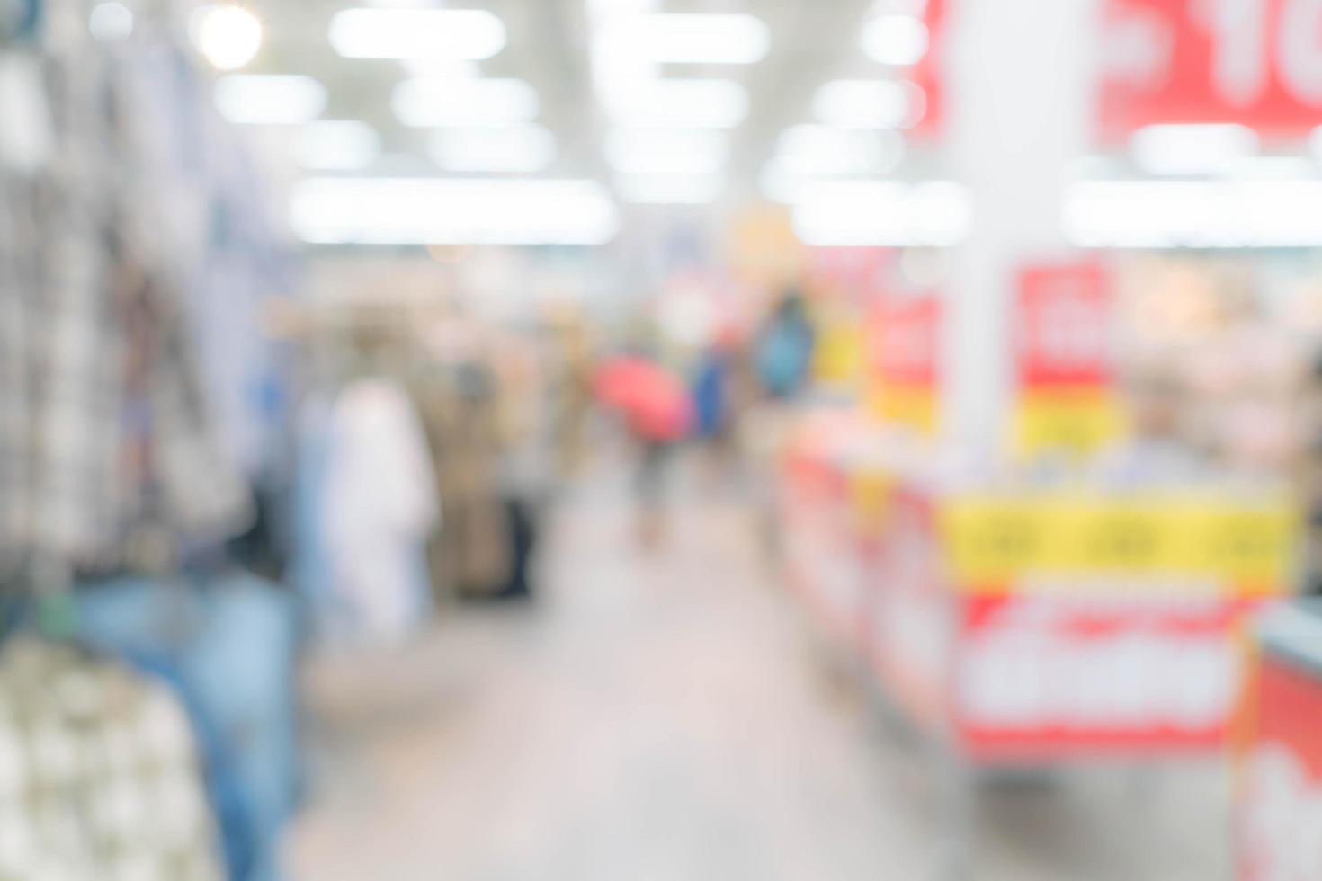 Abstract blur shopping mall and retail store interior photo