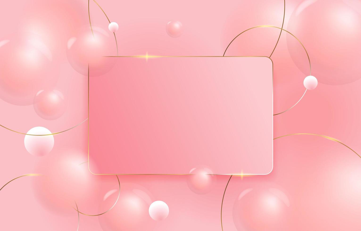 Modern Elegant Pink Bubble vector