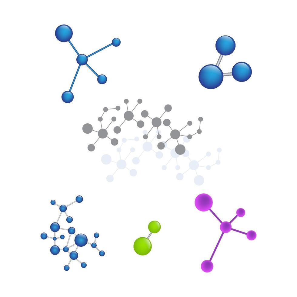 Molecule vector illustration design