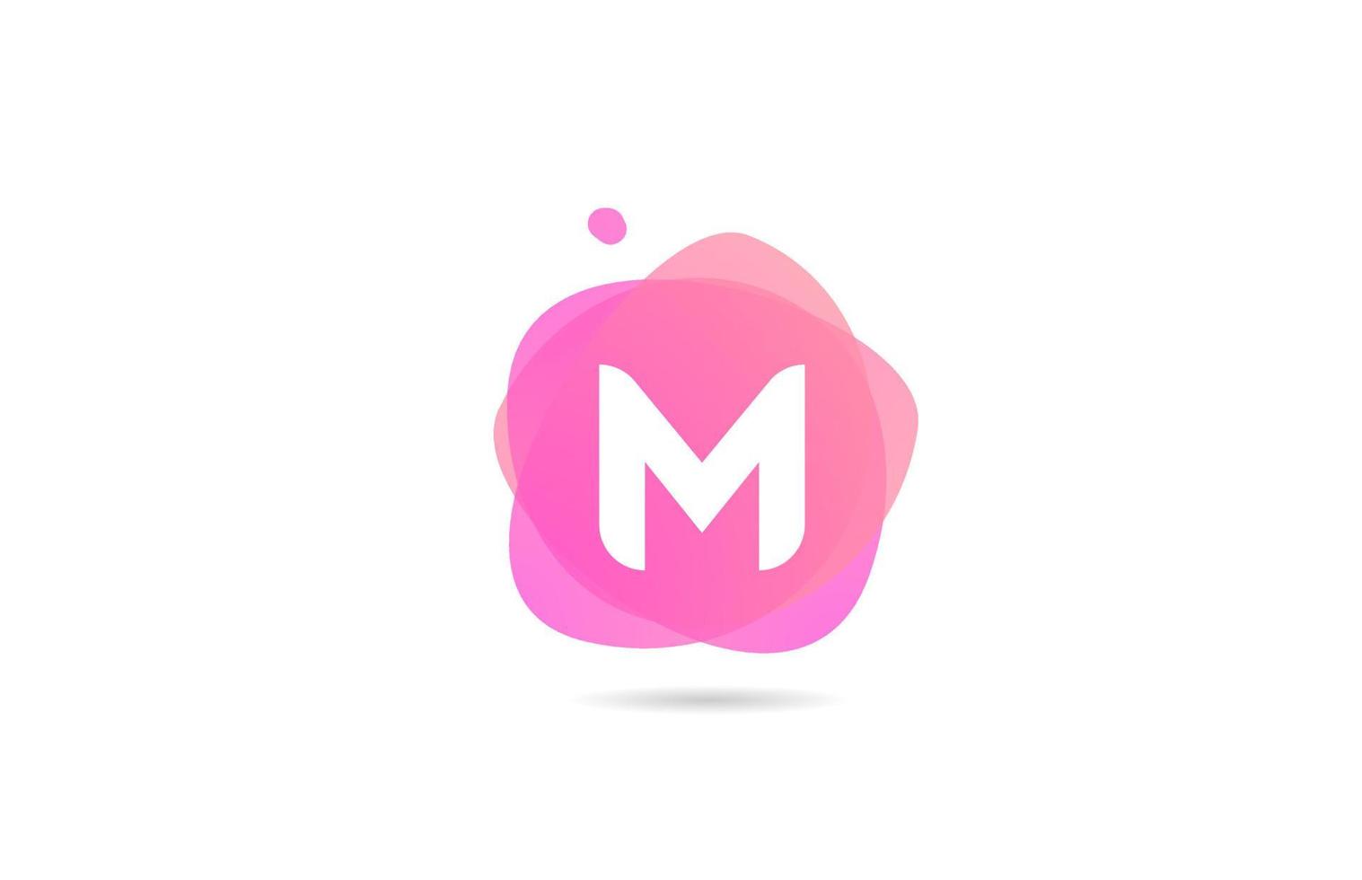 Pink White M Alphabet Letter Logo For Company And Business With Gradient Design Pastel Template For Corporate Identity 3682232 Vector Art At Vecteezy