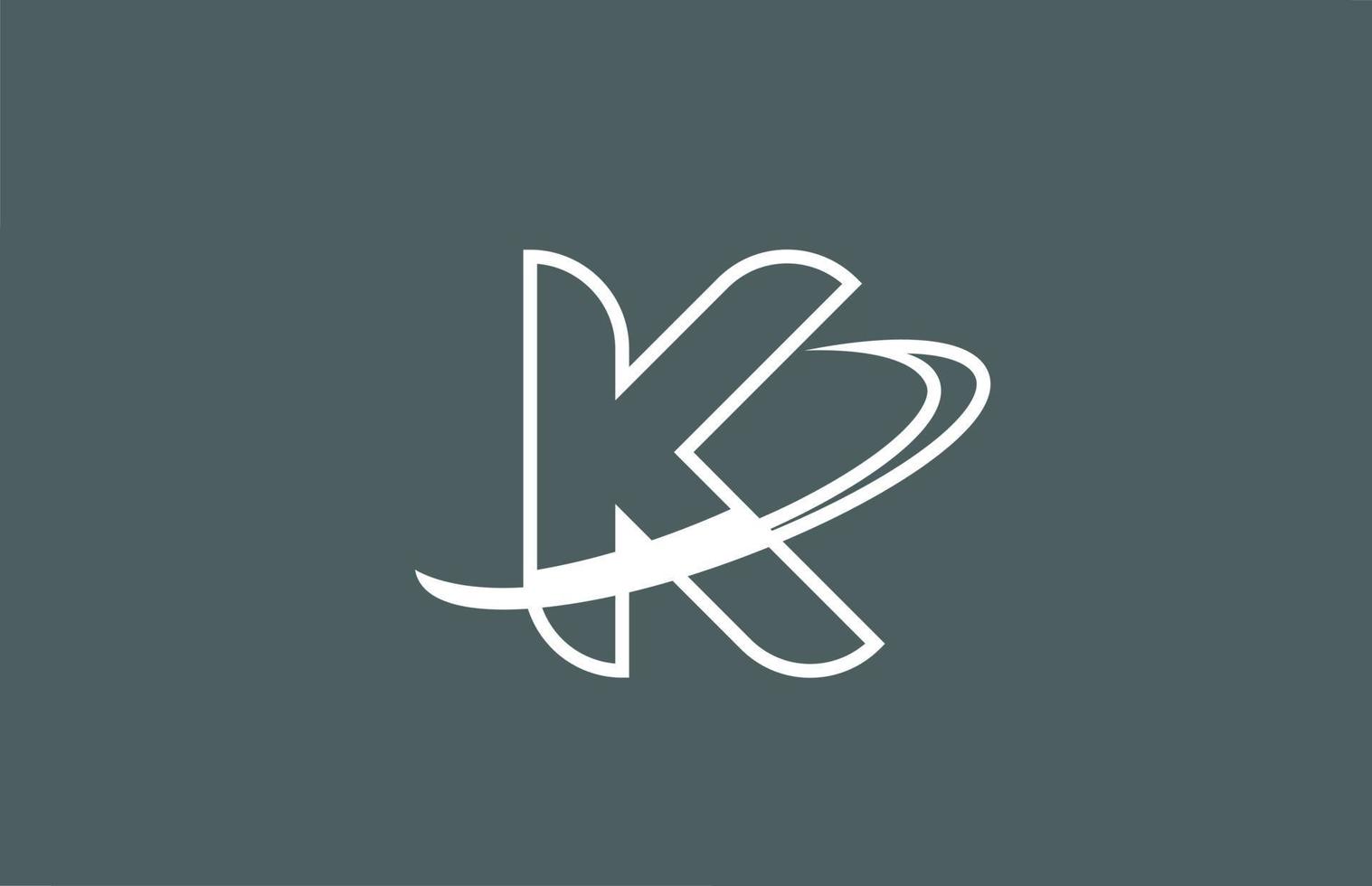 icono de logotipo de letra k para negocios y empresa vector