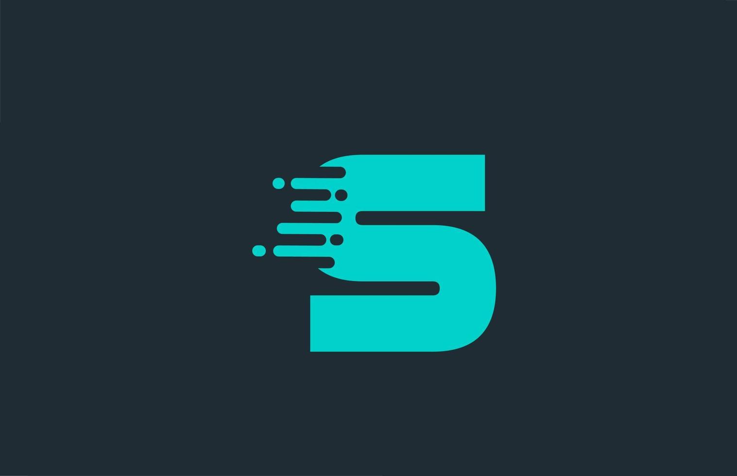 S icono de logotipo de letra del alfabeto azul con diseño de línea para empresa y negocio vector