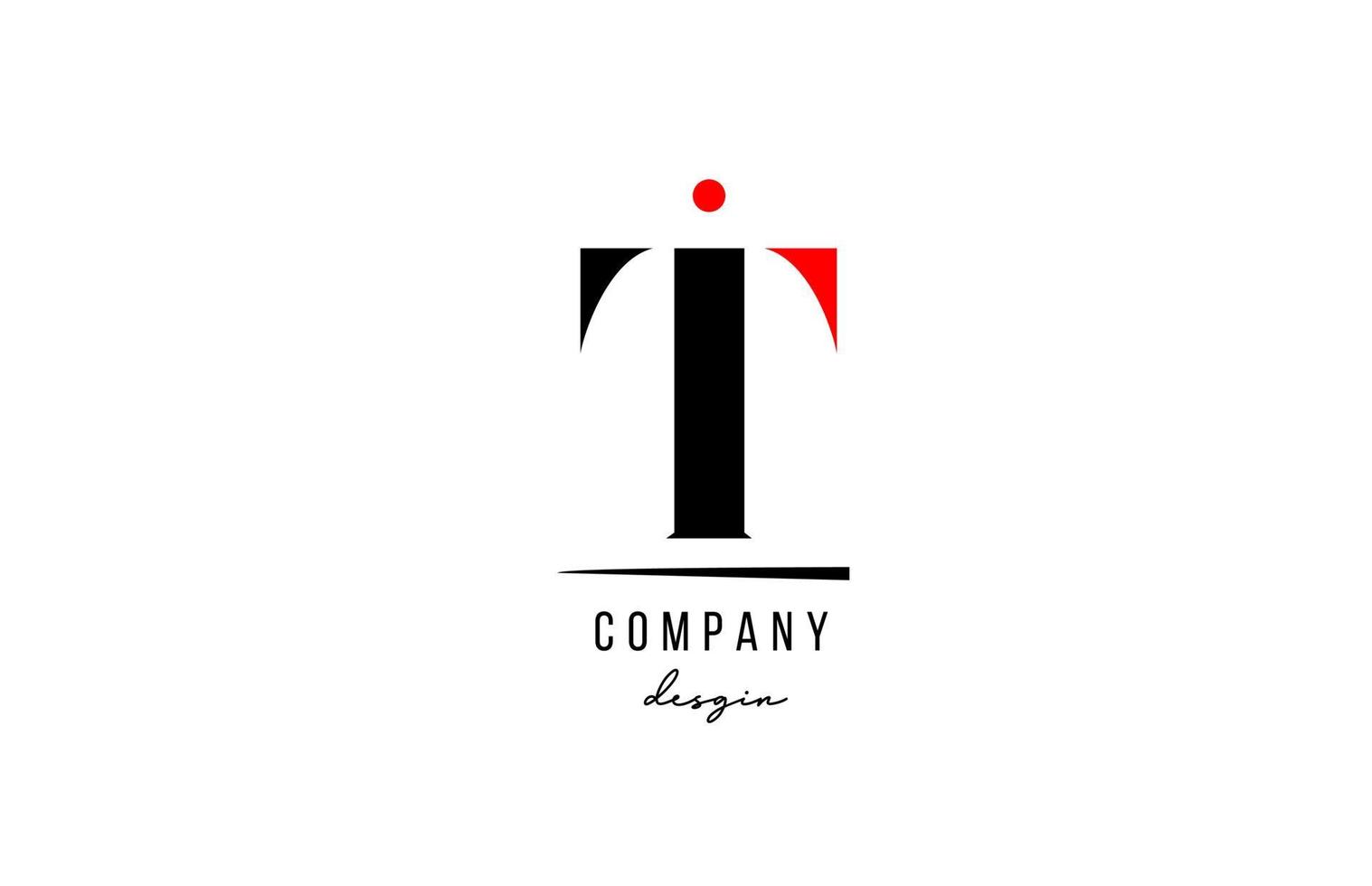 T letra logo alfabeto diseño icono para empresa y negocio vector