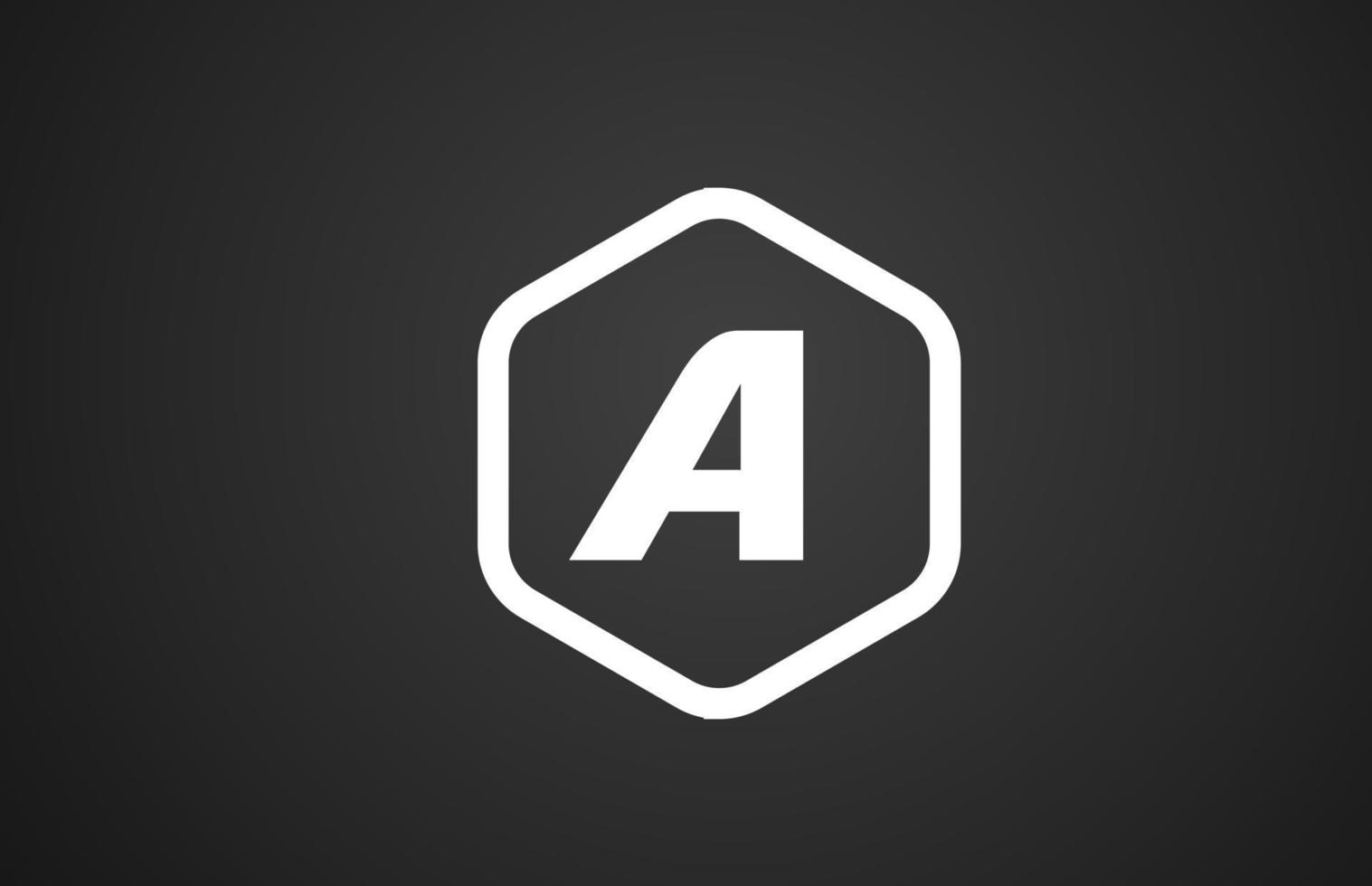 Un diseño de icono de logotipo de letra del alfabeto en blanco y negro con rombo para negocios y empresa vector