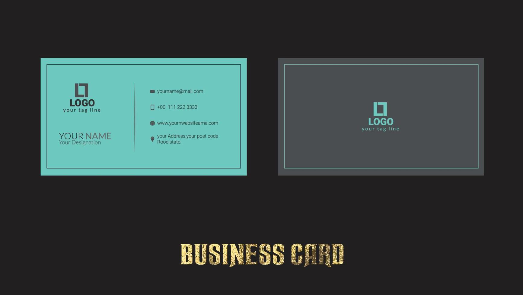 Business card design vector