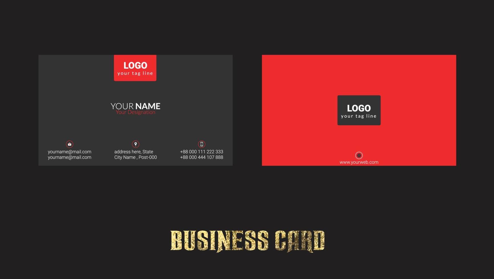 Business card design vector