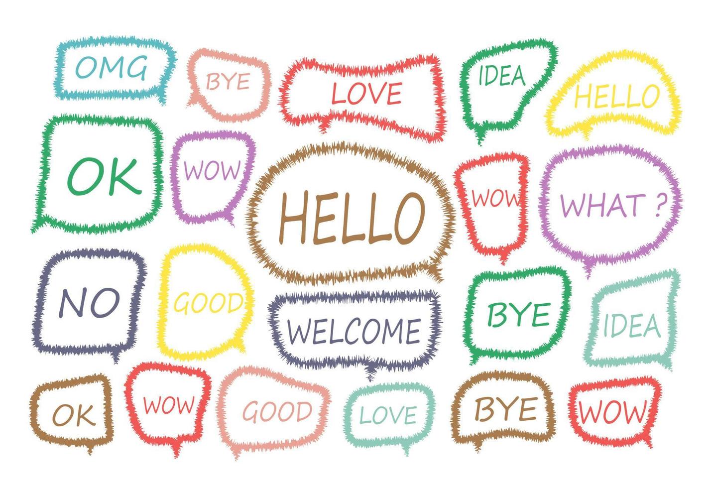 speech bubble cut paper design template. Vector illustration for your business