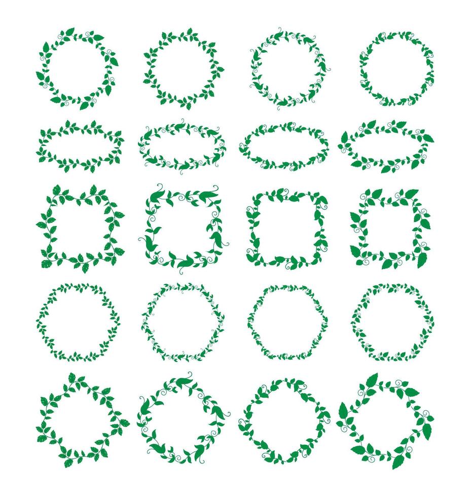 Hand Drawn Borders Elements Set Collection, floral Swirl ornament Vector