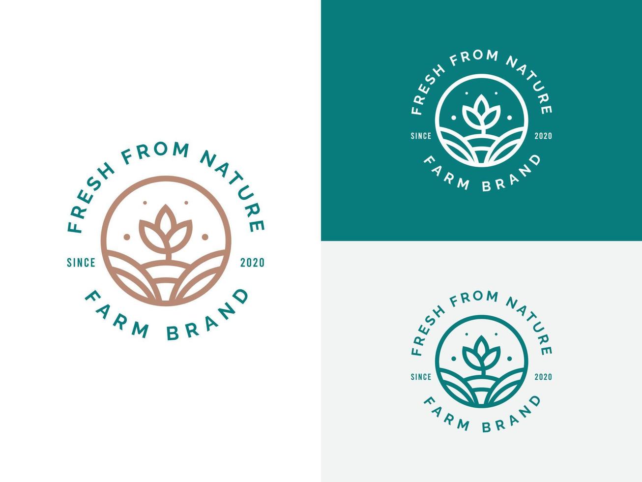 agriculture and farm logo design concept vector