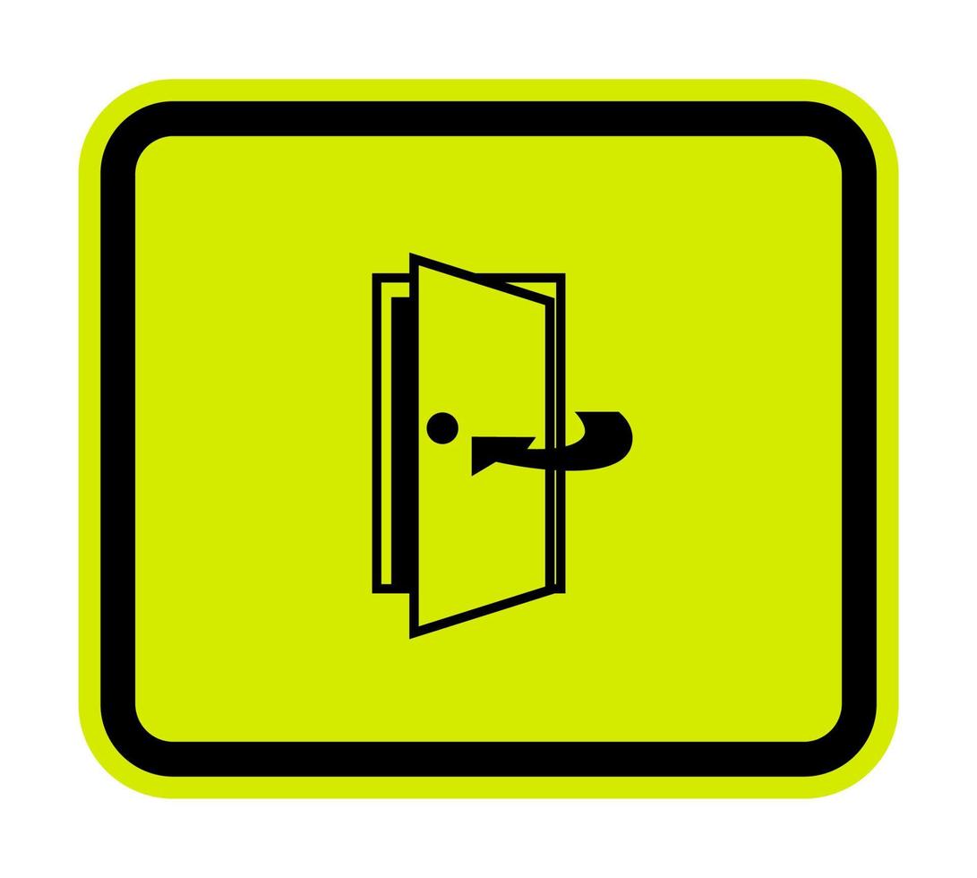 Mantenga la puerta cerrada símbolo signo aislado sobre fondo blanco, ilustración vectorial eps.10 vector