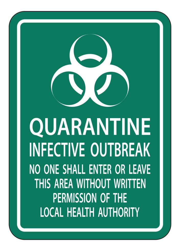 Quarantine Infective Outbreak Sign Isolate on transparent Background,Vector Illustration vector