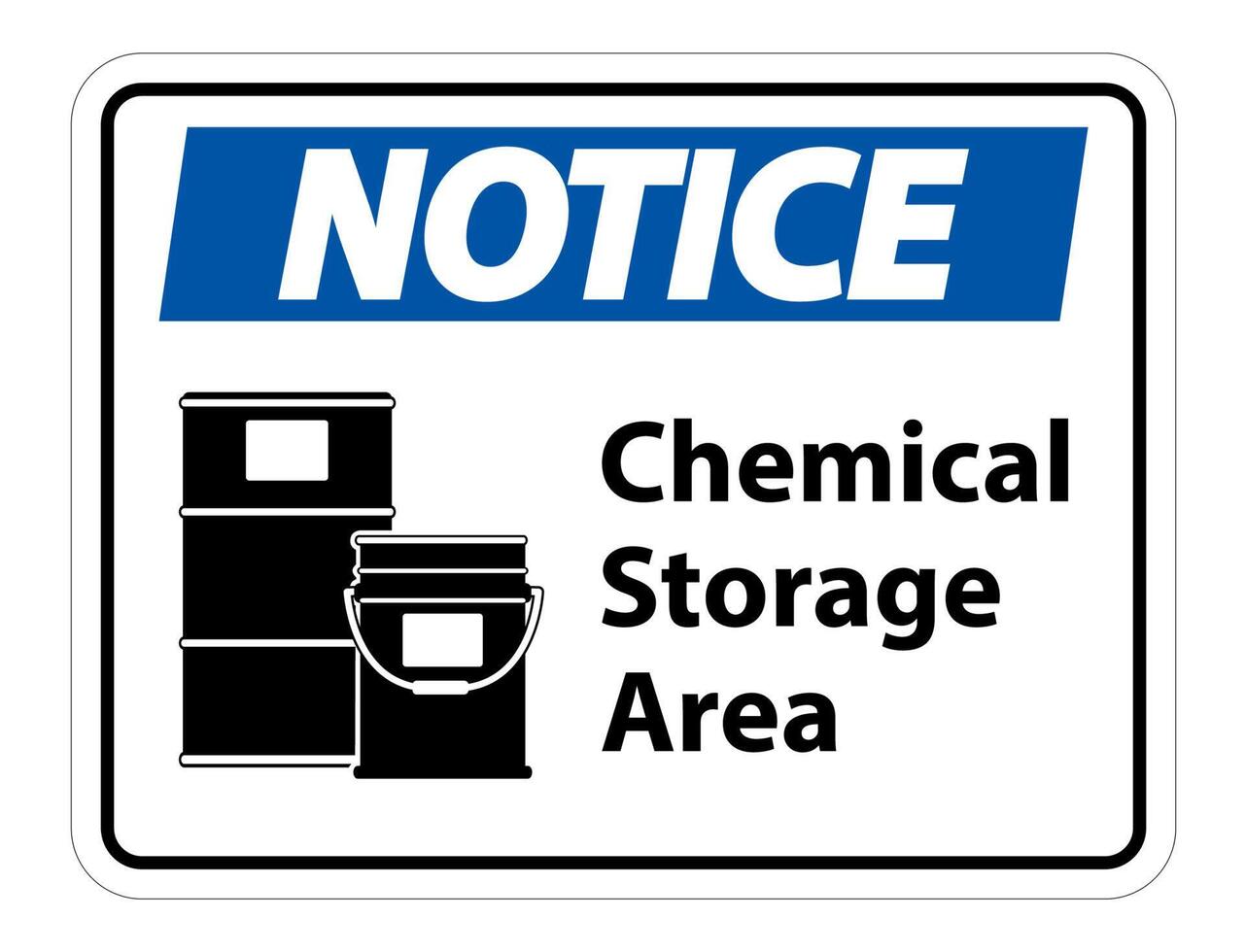 Chemical Storage Symbol Sign Isolate on White Background vector