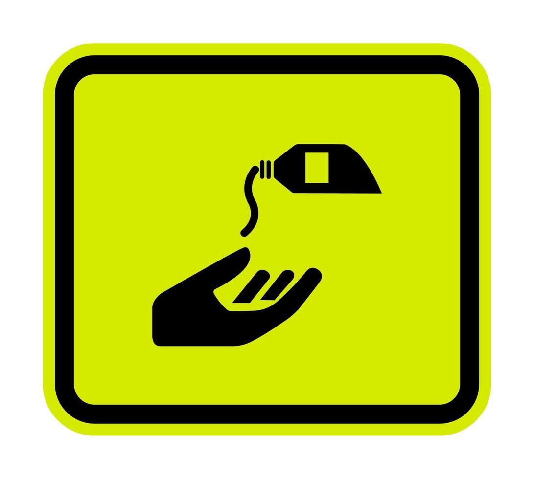 PPE Icon.Use Barrier Cream Symbol Sign Isolate On White Background,Vector Illustration vector