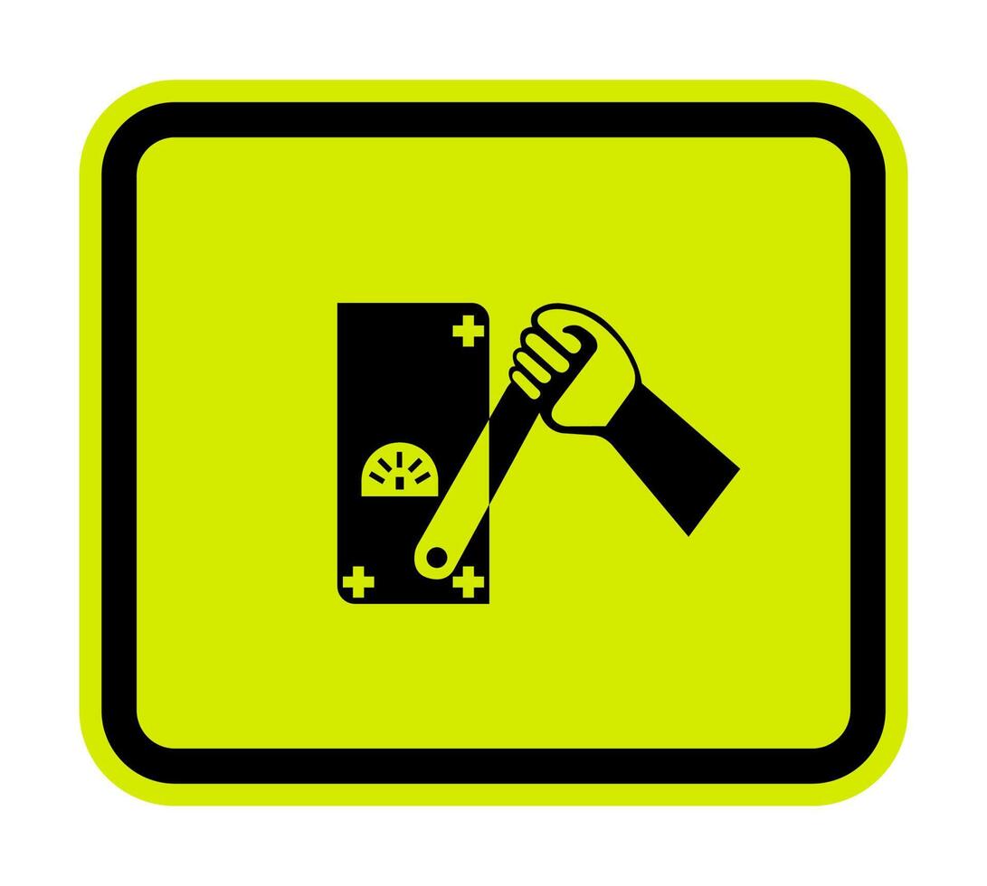 Do Not Touch Men Working Symbol Sign Isolate on White Background,Vector Illustration vector