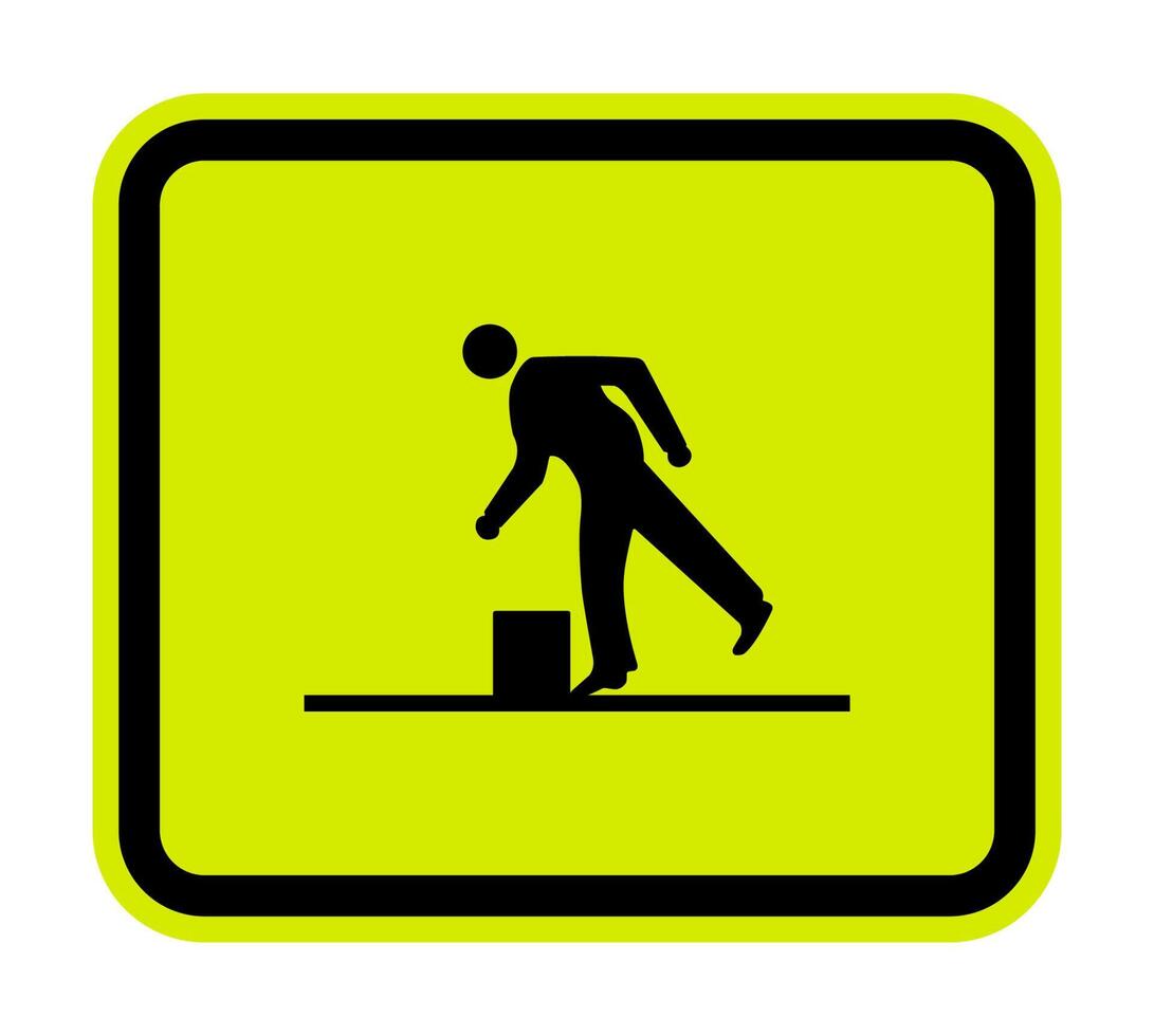 Beware Obstacles Symbol Isolate On White Background,Vector Illustration EPS.10 vector