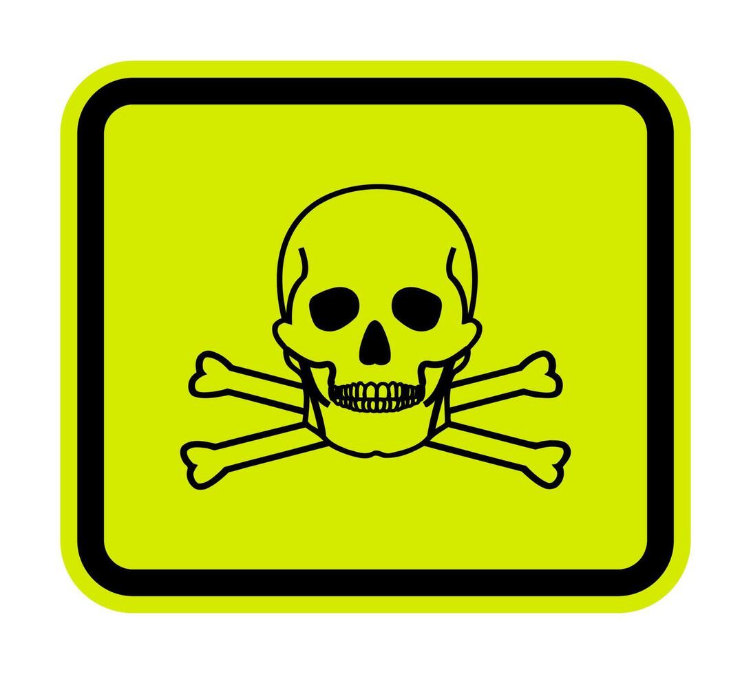 Toxic Material Symbol Sign Isolate On White Background,Vector Illustration EPS.10 vector