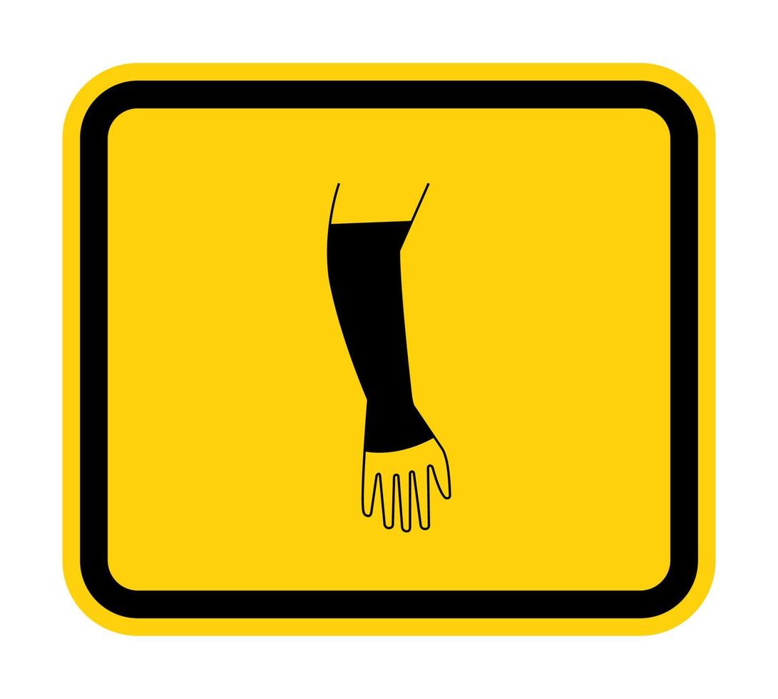 Icono de ppe, símbolo de mano de aparejos de ropa aislar sobre fondo blanco, ilustración vectorial eps.10 vector