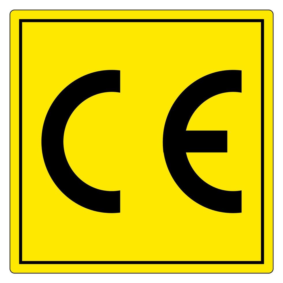 CE Mark Symbol Sign, Vector Illustration, Isolate On White Background Label .EPS10