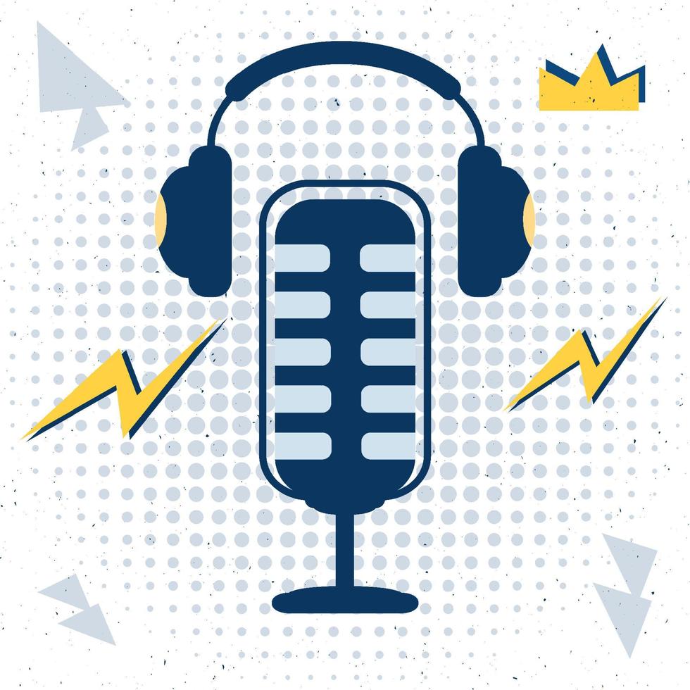 Audiobooks on the phone with headphones vector illustration concept. Design template element for podcast audio book bookstore website.