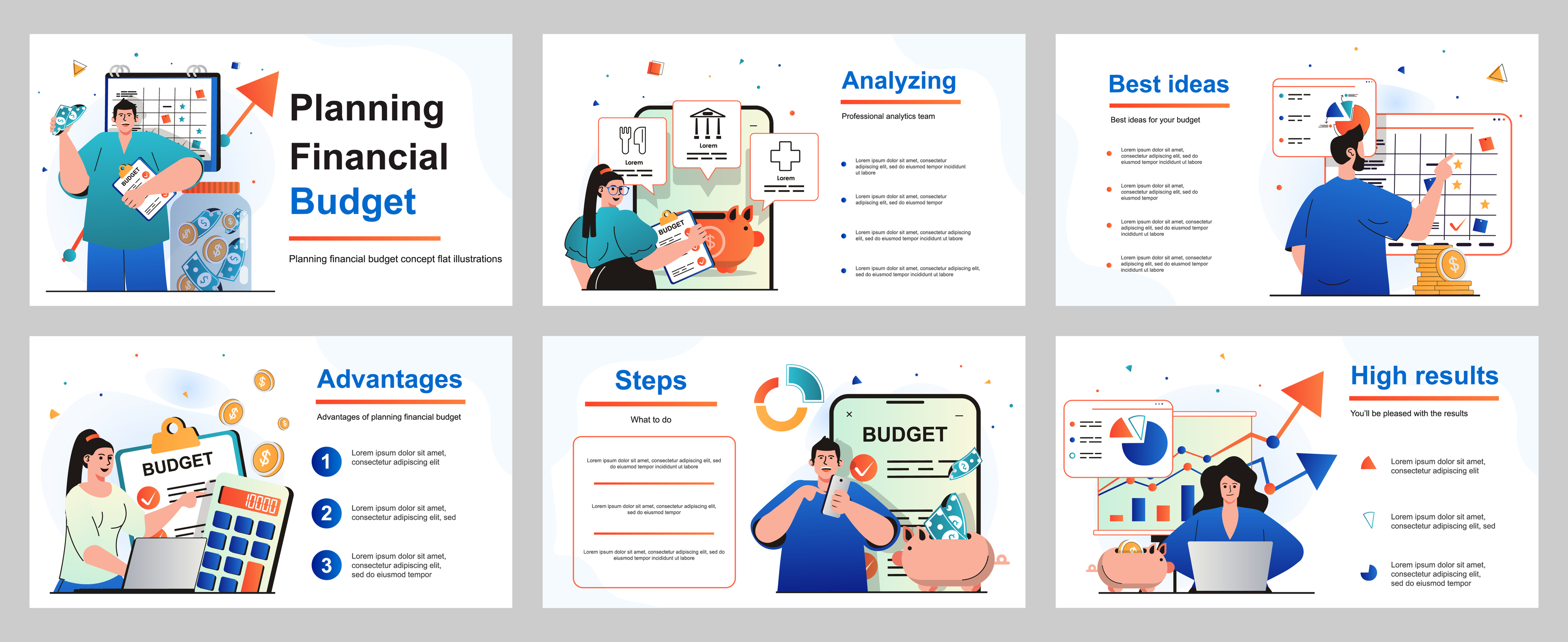 Planning Financial Budget Concept For Presentation Slide Template 