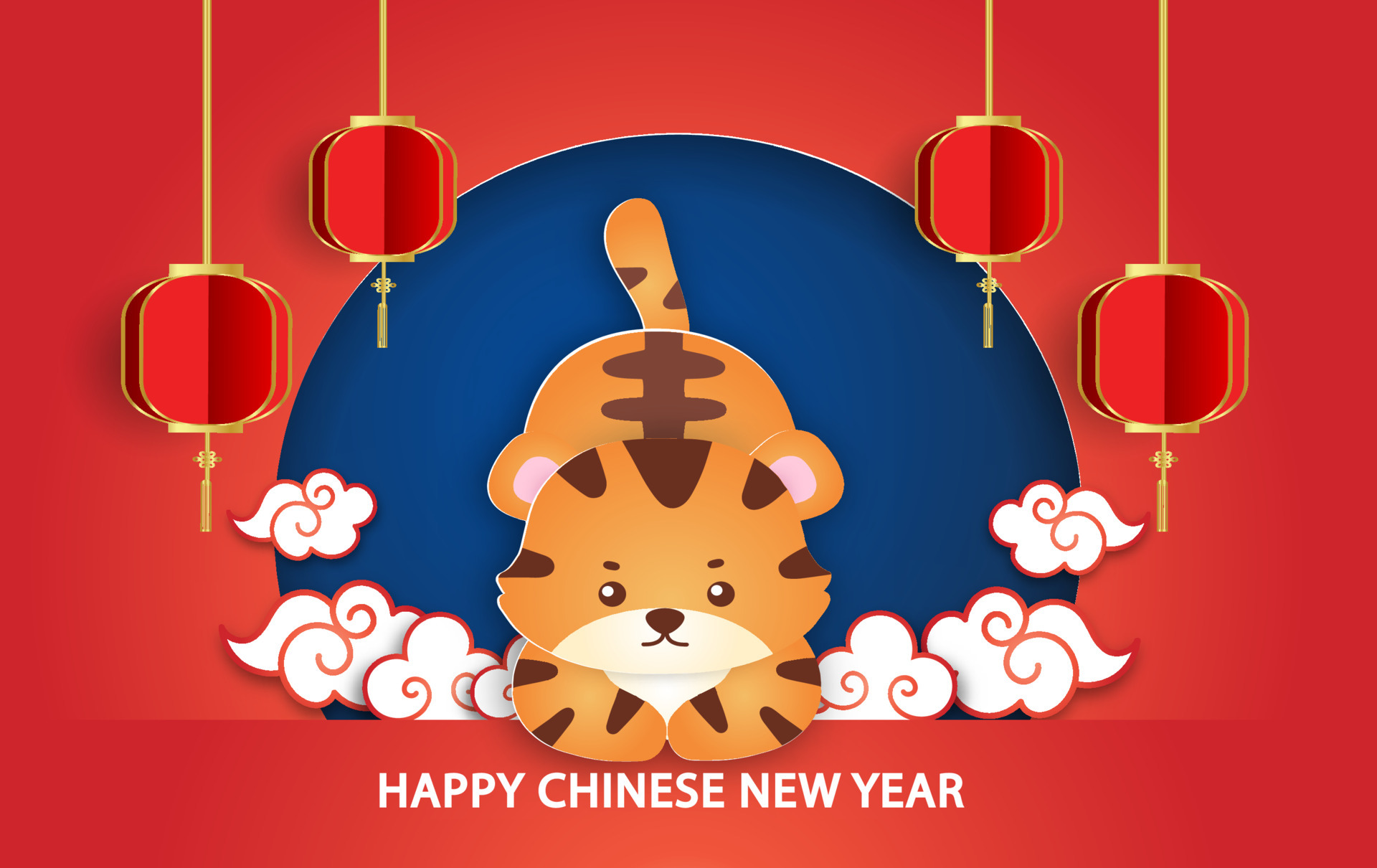 Chinese new year card 2022