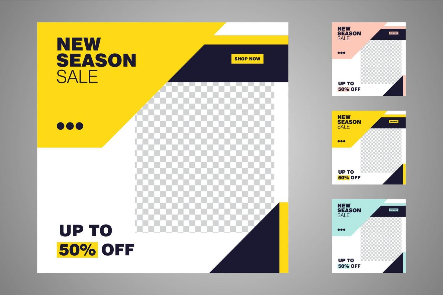 Suitable for social media posts templates and web or internet ads. vector