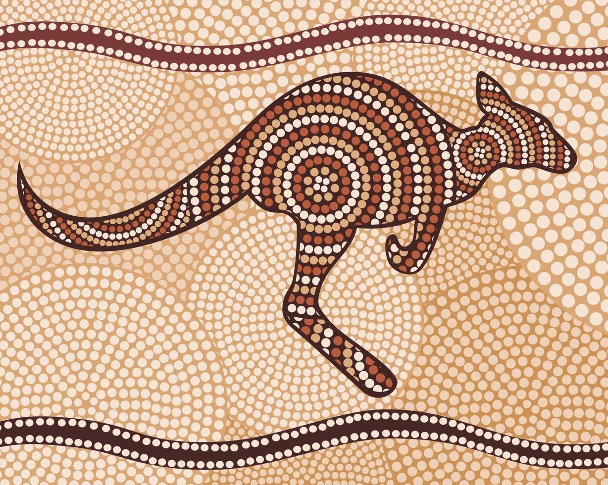 Painting in the Aboriginal Style vector