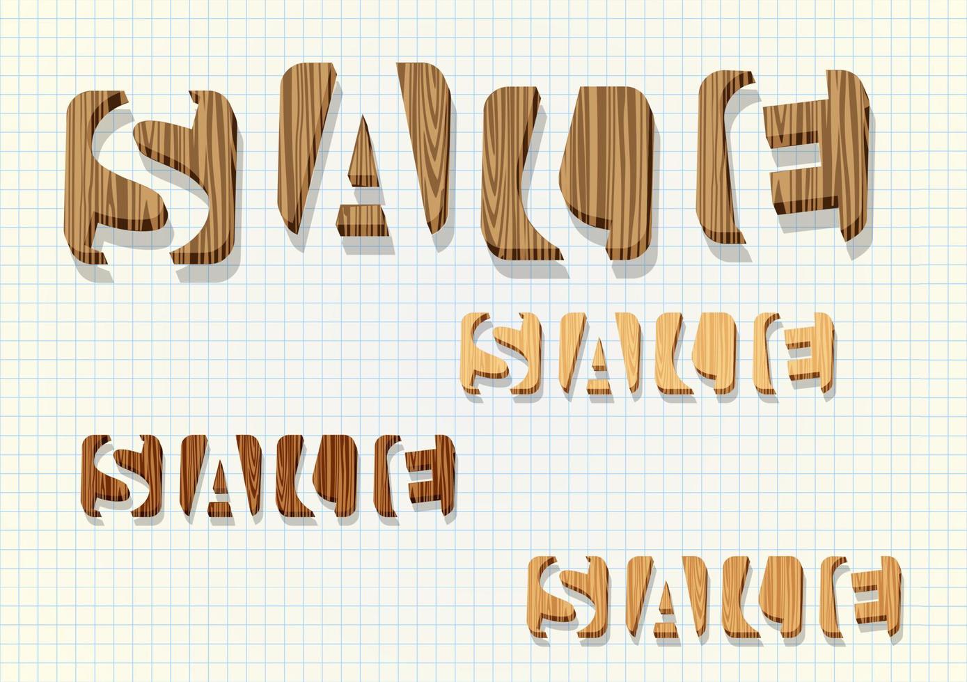 Wooden Sale word vector