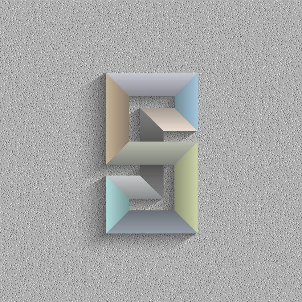 Abstract geometric shape vector