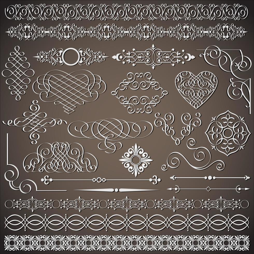 vintage design elements vector