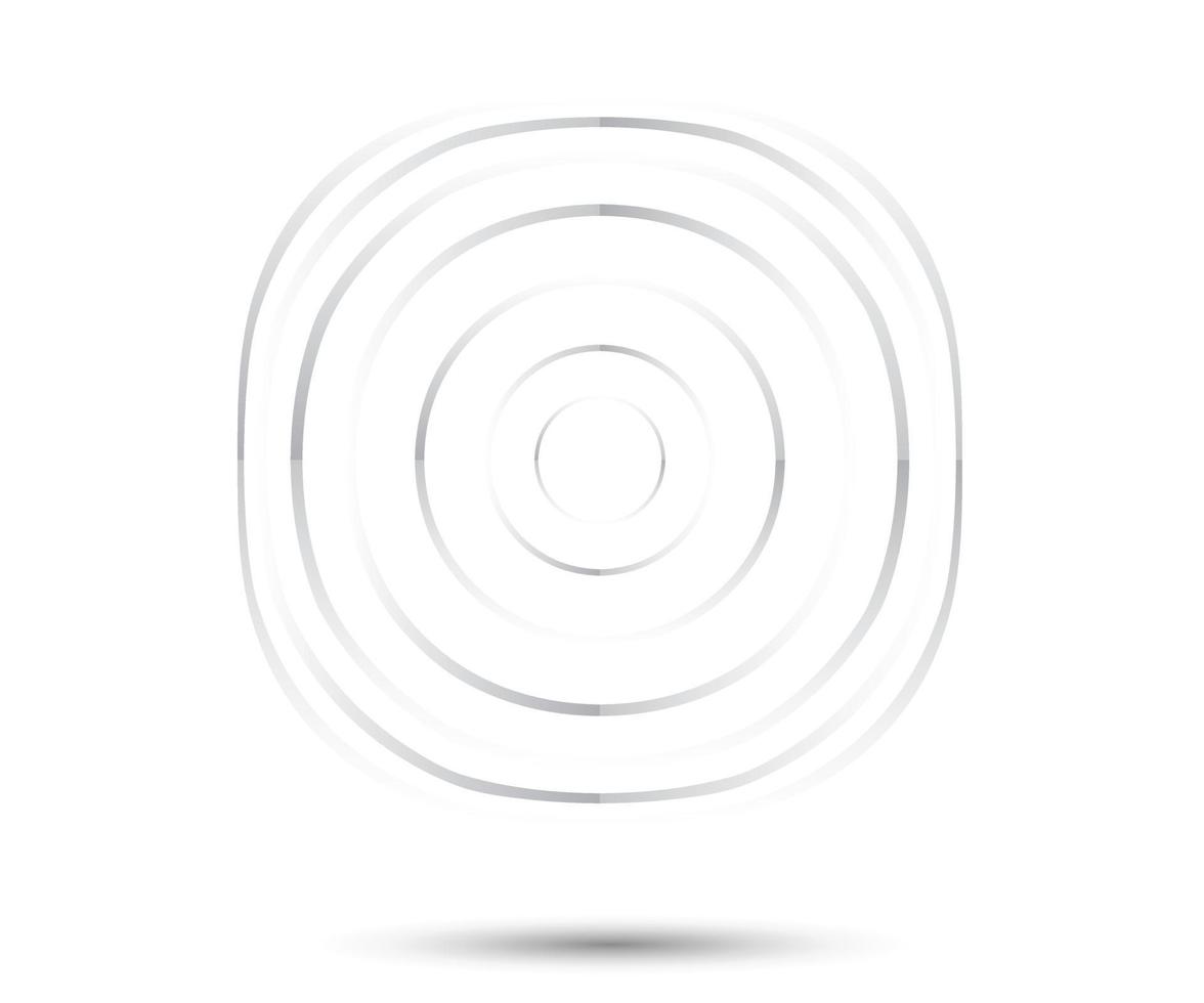 Abstract Lines in Circle Form. Geometric shape, Striped Spiral vector
