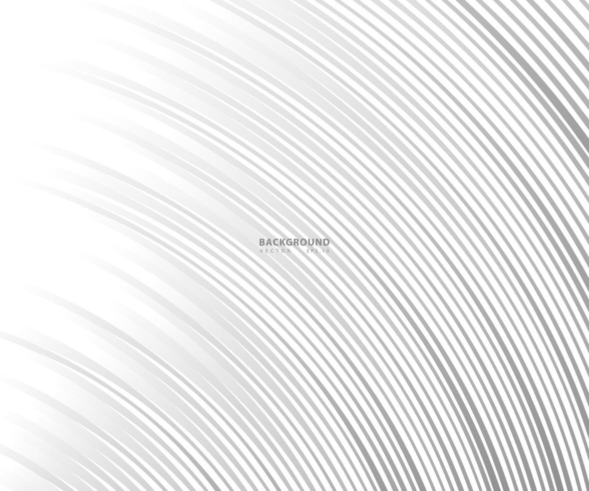 patrón de líneas y ondas blancas grises abstractas para sus ideas, textura de fondo de plantilla. vector