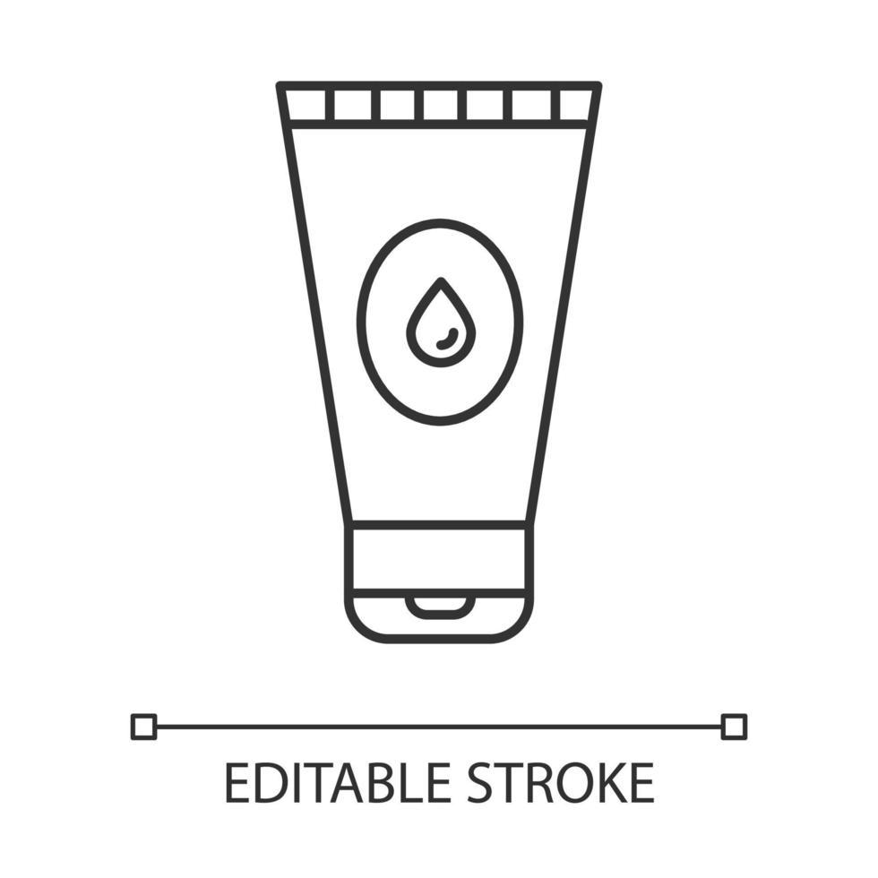 Water-based lubricant linear icon vector