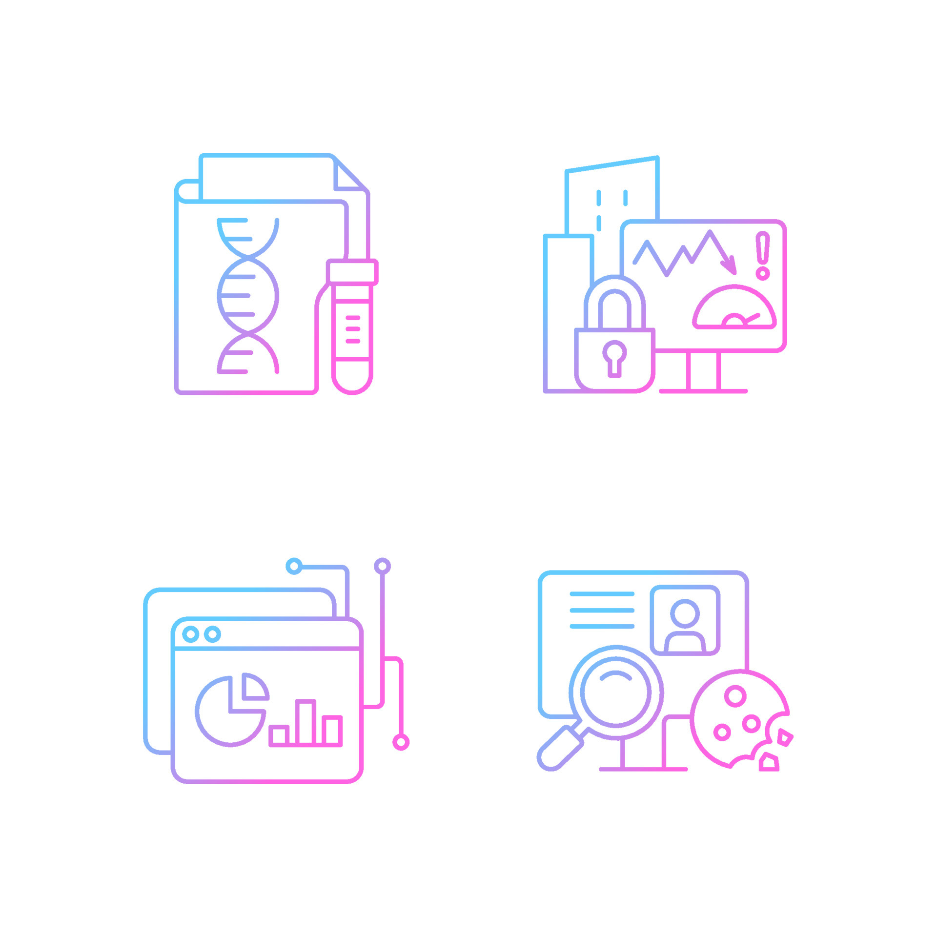 Sensitive Data Types Gradient Linear Vector Icons Set 3686181 Vector Sensitive Data Types Gradient Linear Vector Icons Set 3686181 Vector