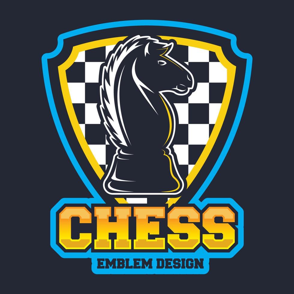 plantilla de logotipo de ajedrez vector