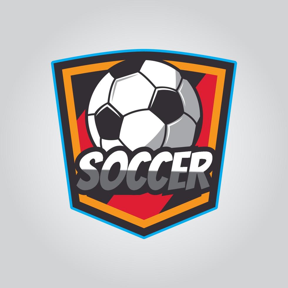 logo de futbol, logo americano, logo clasico vector