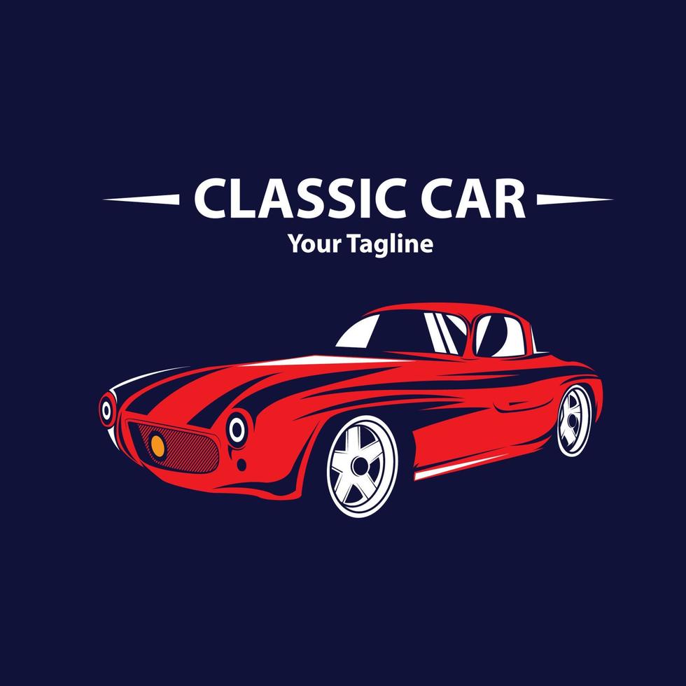 Classic muscle car vector labels