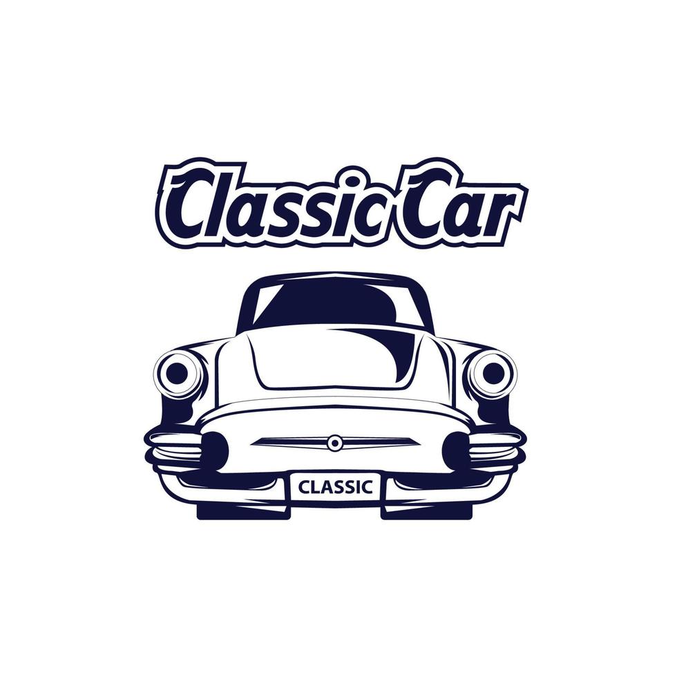 Classic muscle car vector labels