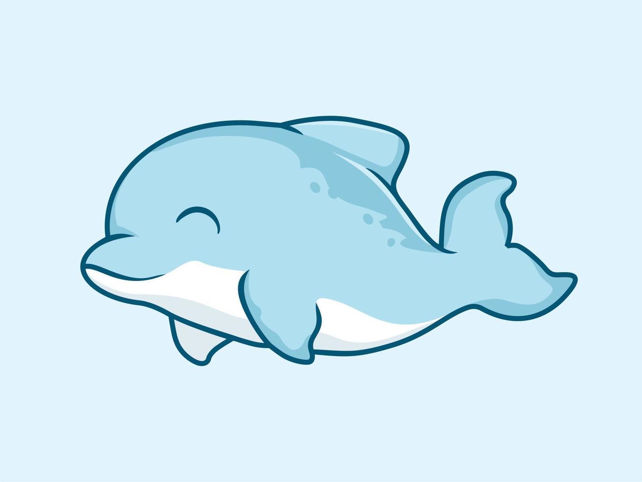 Dolphin Cartoon Cute Fish Illustrations vector