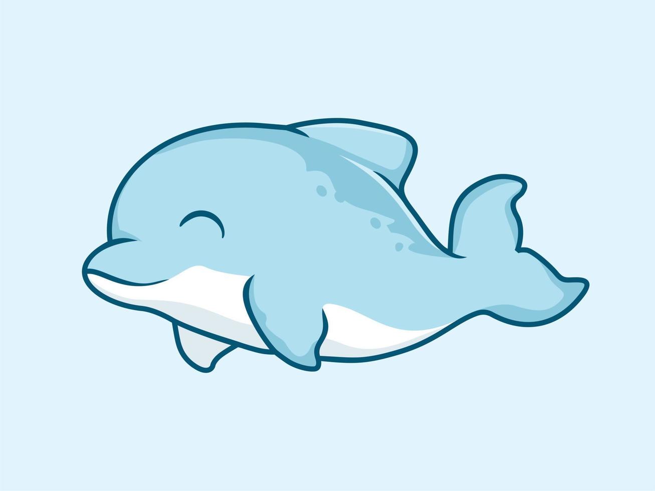 dolphin cartoon cute fish ilustraciones vector