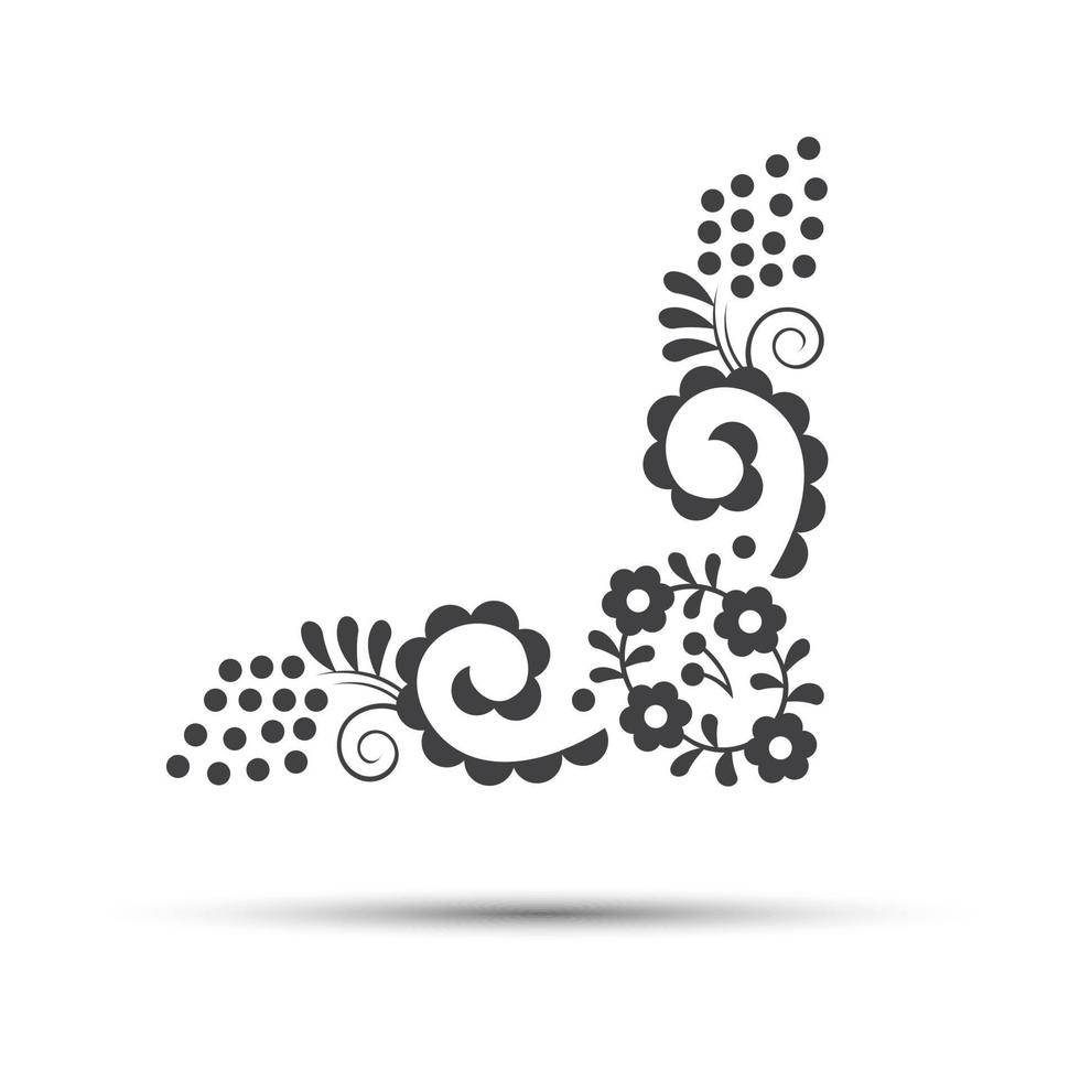 patrón y adorno folclórico tradicional. ilustración vectorial de símbolo popular simple vector