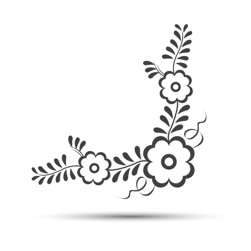 Traditional folk  ornament and pattern. Vector illustration of simple folk symbol