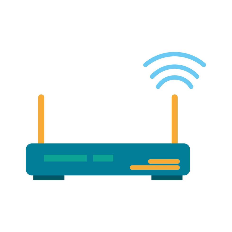 router icon cartoon vector