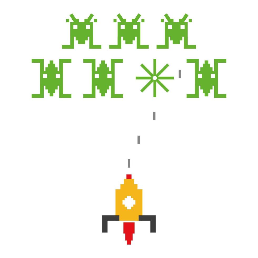 arcade game character vector
