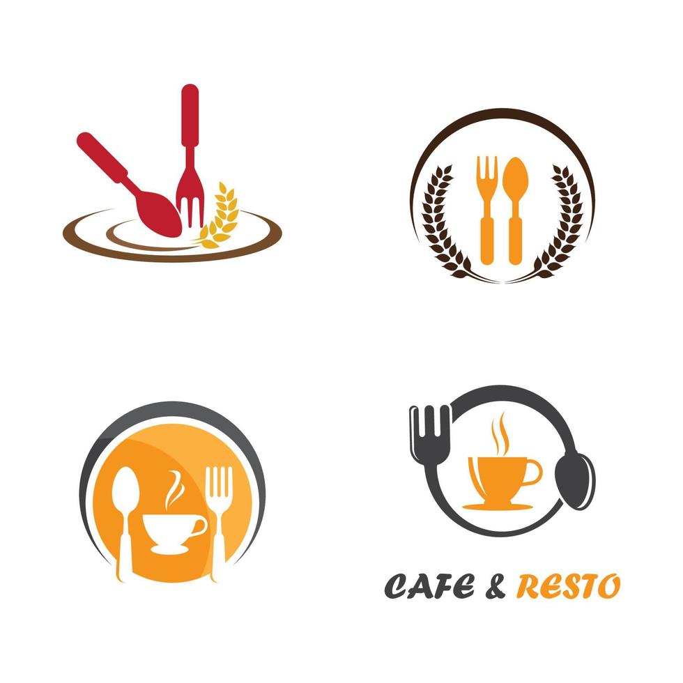 Restaurant logo images vector