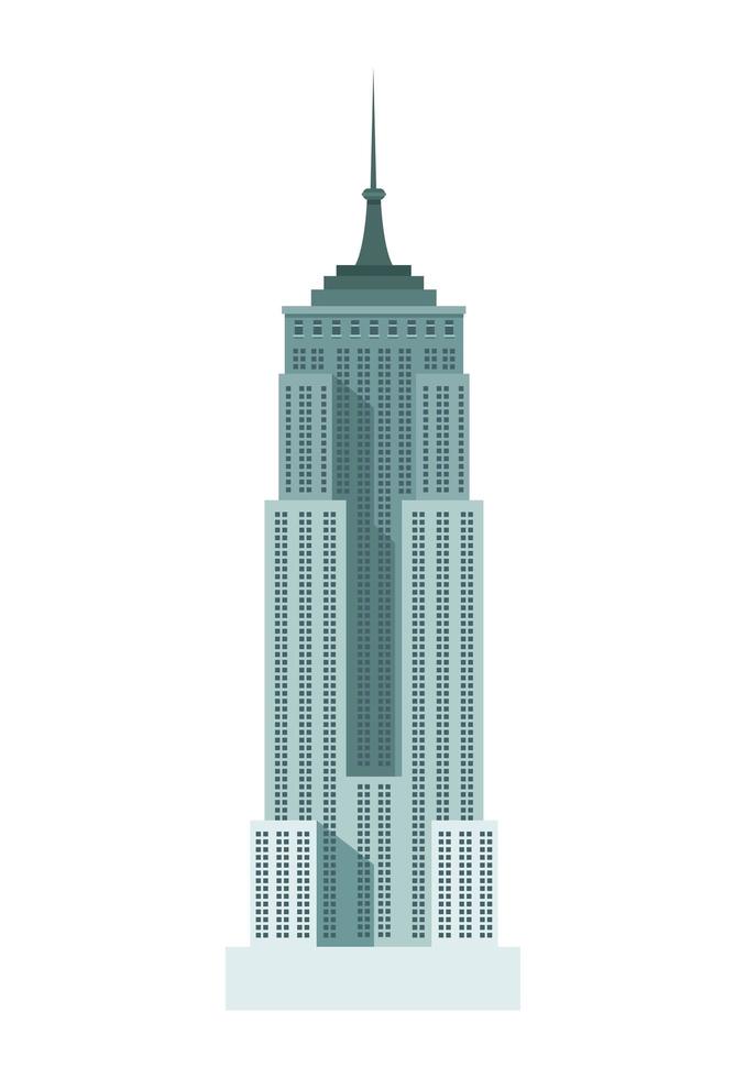 empire state skyscraper vector