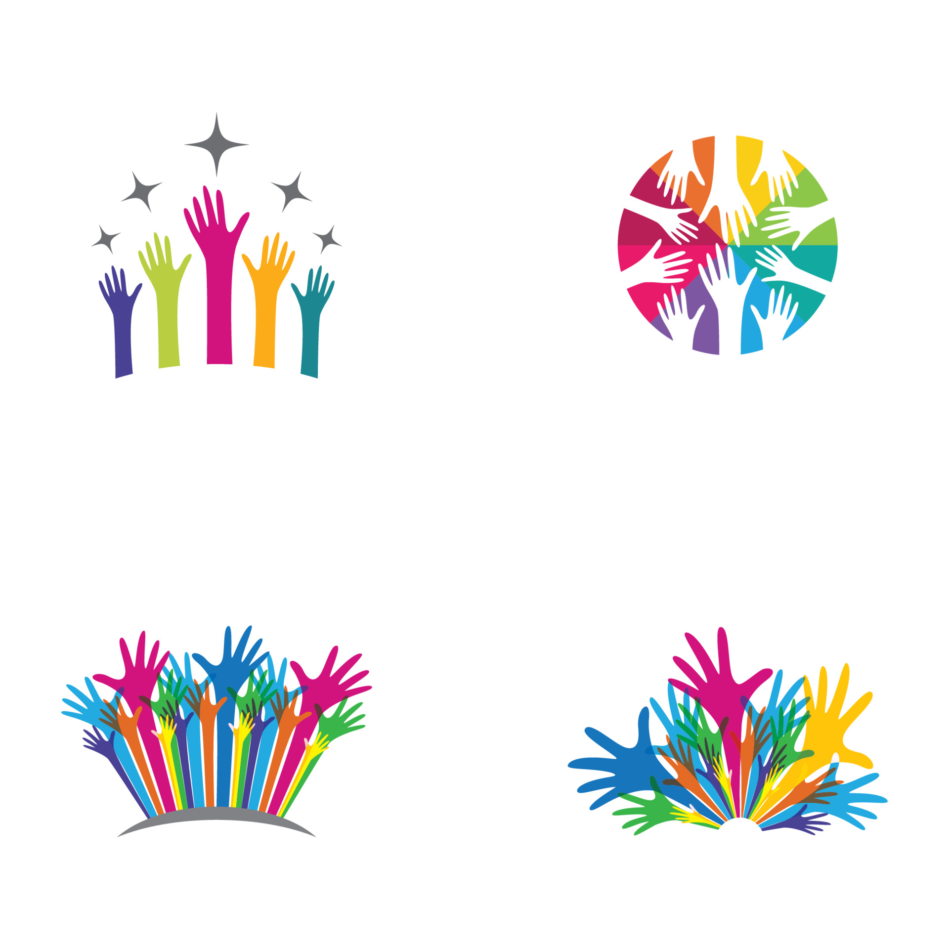 Hand happy celebration vector icon 3687359 Vector Art at Vecteezy